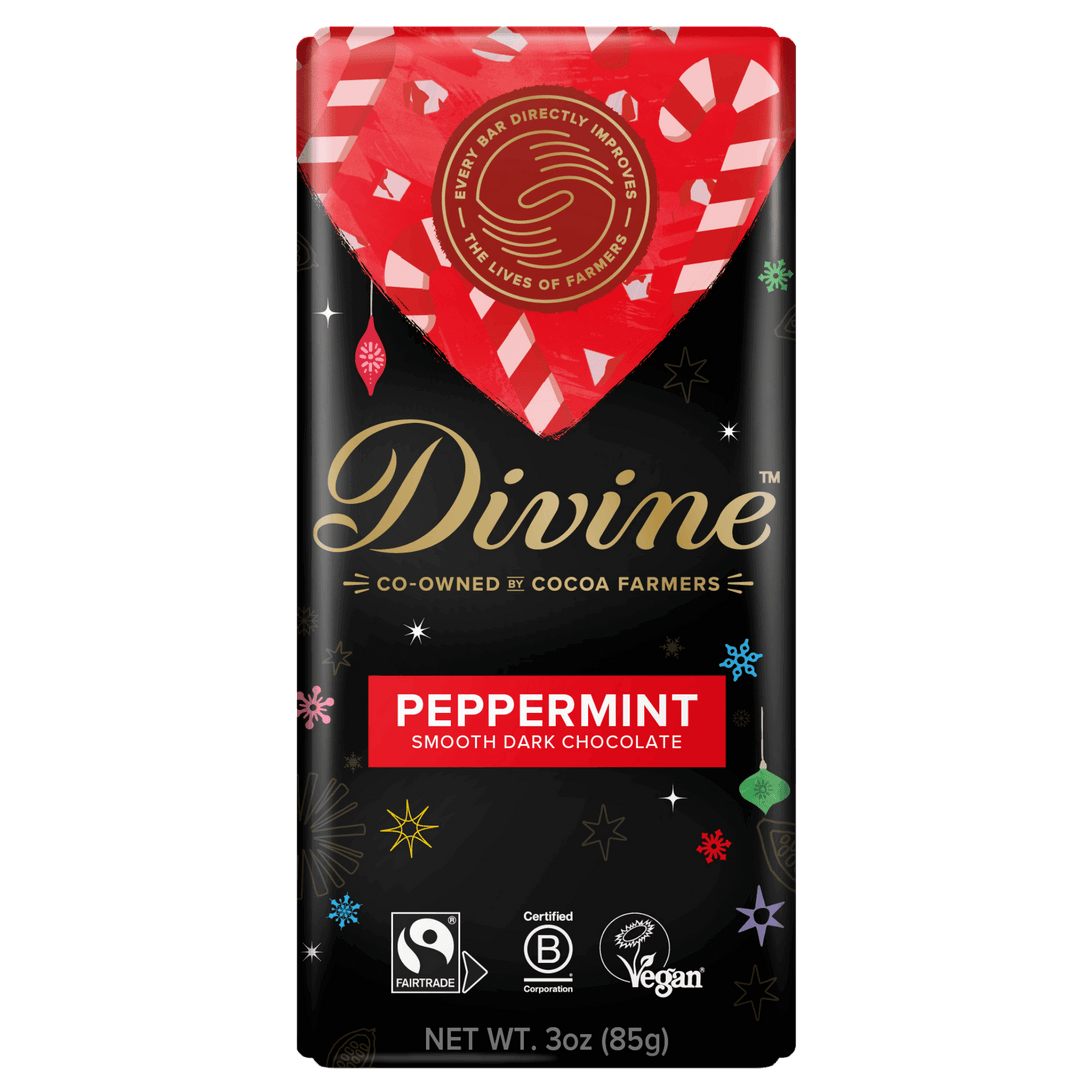 Dark Chocolate Peppermint Holiday Sharing Bar, 3 oz.