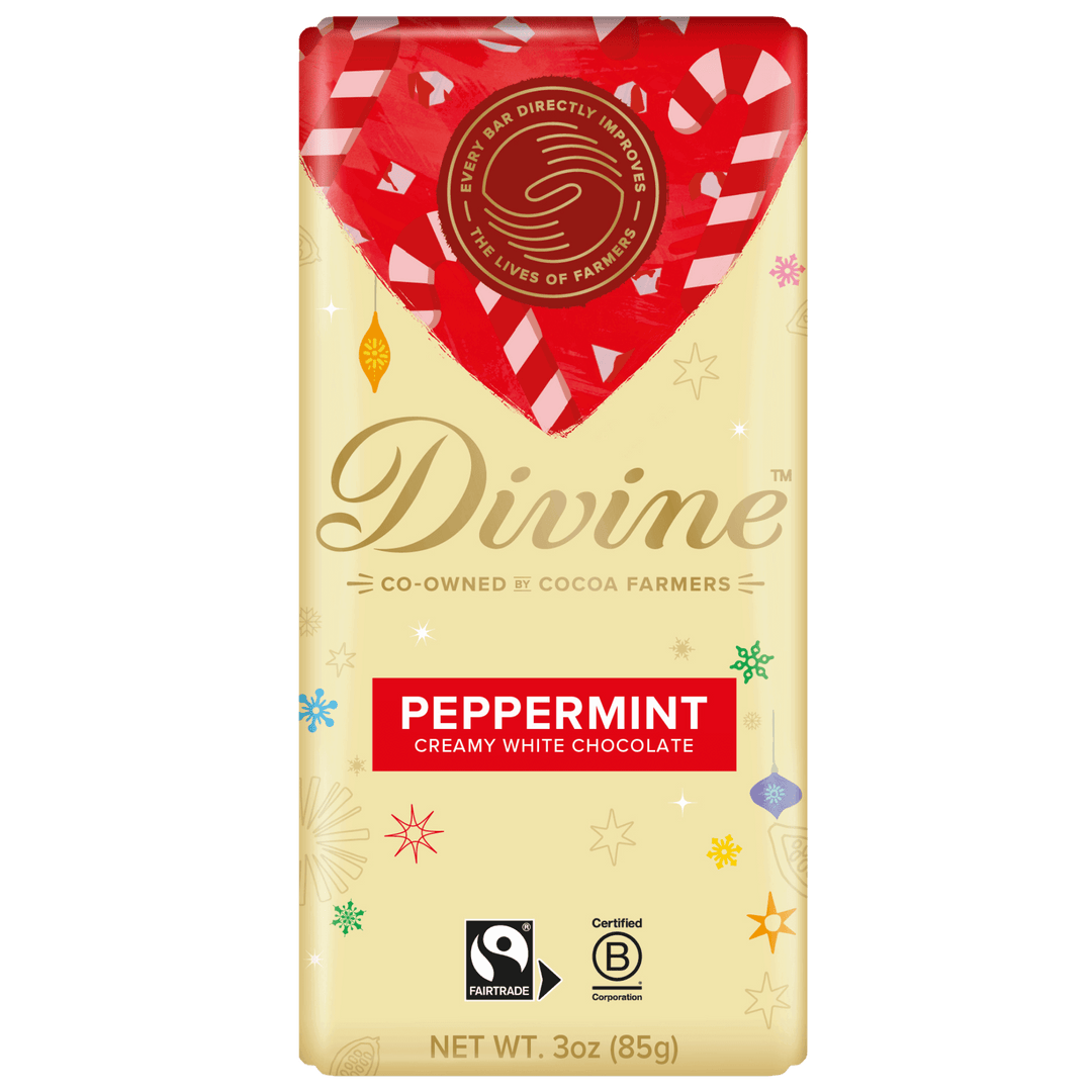 White Chocolate Peppermint Holiday Sharing Bar, 3 oz.