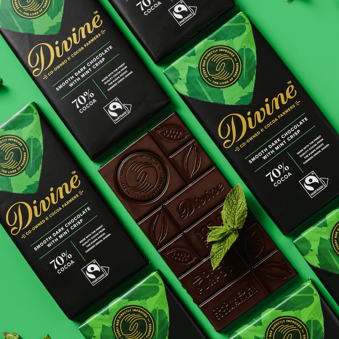 70% Dark Chocolate with Mint Crisp Sharing Bar, 3 oz.