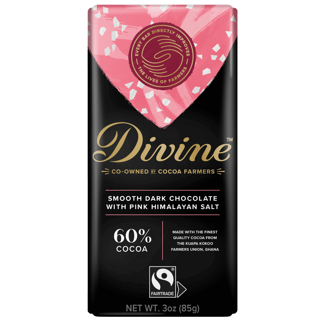 60% Dark Chocolate with Pink Himalayan Salt Sharing Bar, 3 oz.