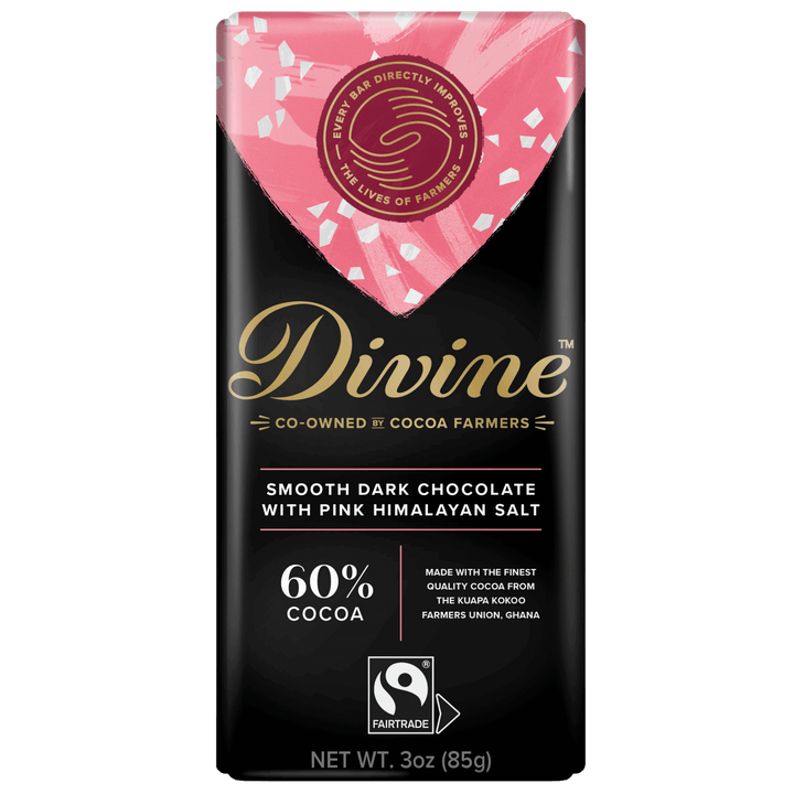 60% Dark Chocolate with Pink Himalayan Salt Sharing Bar, 3 oz.