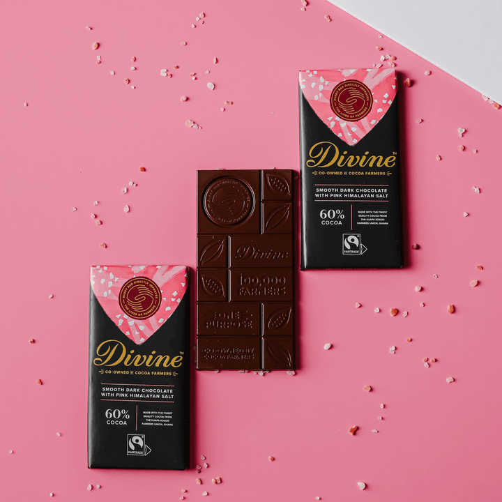 60% Dark Chocolate with Pink Himalayan Salt Sharing Bar, 3 oz.