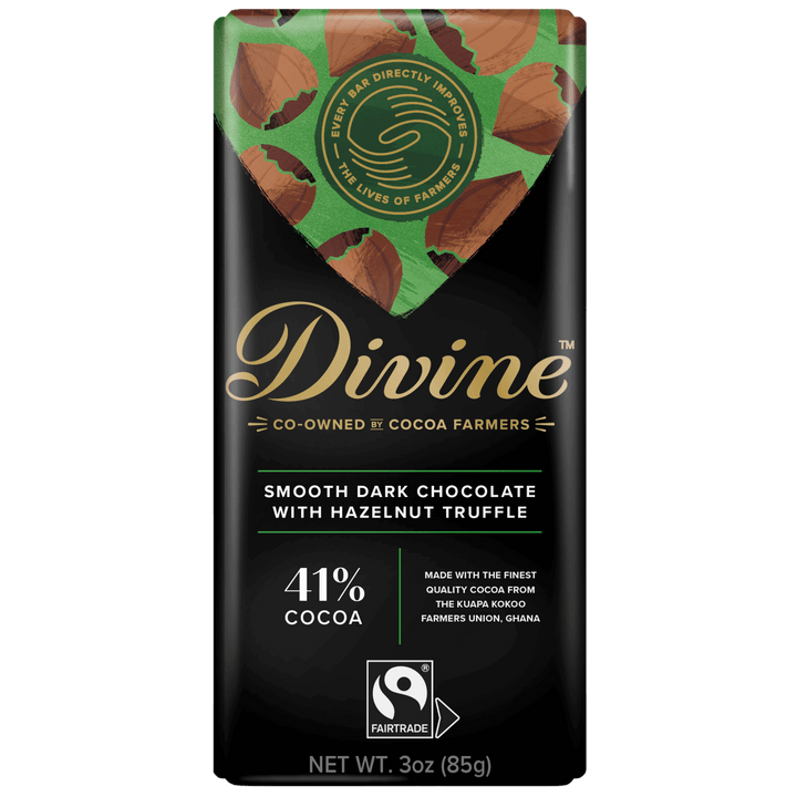 41% Dark Chocolate Hazelnut Truffle Sharing Bar, 3 oz.